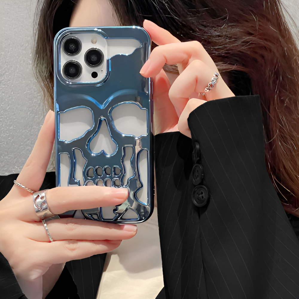 Skull Electroplating Phone Case