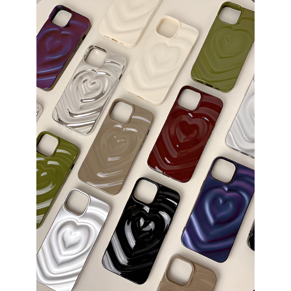 3D Swirl Heart Classy Phone Case