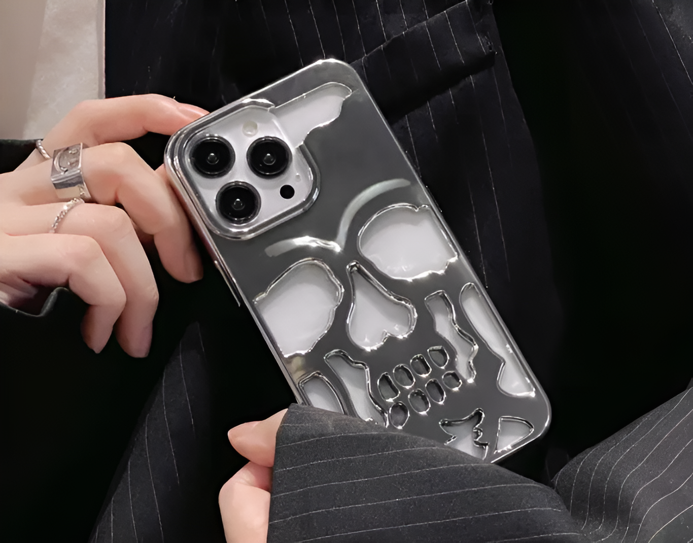 silver phone case video